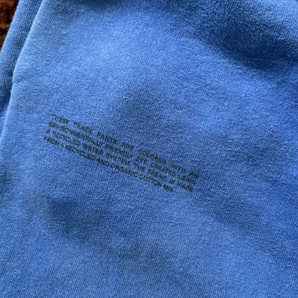 Pangaia Blue Sweatpants Relaxed Fit Joggers - Picture 3 of 5